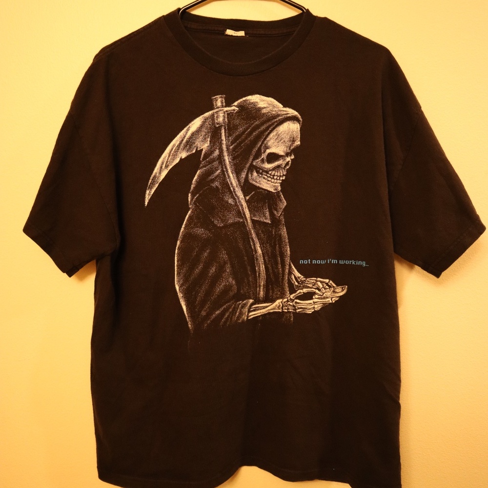 not now I’m working…. - black men’s tee large - $15